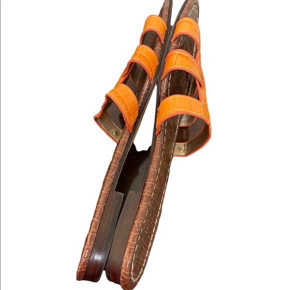 Sam Edelman Berit Embossed Leather Slide Sandal - Picture 7 of 12